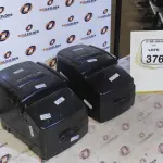 02 IMPRESSORAS TÉRMICAS. (NO ESTADO) ATENÇÃO! FAZER A VISITAÇÃO ANTES DE ARREMATAR, NÃO SABEMOS SE FUNCIONA, LEILÃO NÃO TEM GARANTIA E NEM DEVOLUÇÃO, SUJEITO A POSSÍVEIS AVARIAS VISÍVEIS/OCULTAS E/OU AUSÊNCIA DE COMPONENTES.