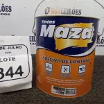 01 LATA DE ADESIVO DE CONTATO 2,80KG MARCA MAZA. (NO ESTADO) ATENÇÃO! FAZER A VISITAÇÃO ANTES DE ARREMATAR, NÃO SABEMOS SE FUNCIONA, LEILÃO NÃO TEM GARANTIA E NEM DEVOLUÇÃO, SUJEITO A POSSÍVEIS AVARIAS VISÍVEIS/OCULTAS E/OU AUSÊNCIA DE COMPONENTES.