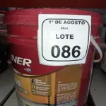 01 BALDE DE TINTA DE PISOS ACRÍLICO PREMIUM 18LNA COR VERMELHO SEGURANÇA FOSCO MARCA RENNER.  (NO ESTADO) ATENÇÃO! FAZER A VISITAÇÃO ANTES DE ARREMATAR, NÃO SABEMOS SE FUNCIONA, LEILÃO NÃO TEM GARANTIA E NEM DEVOLUÇÃO, SUJEITO A POSSÍVEIS AVARIAS VISÍVEIS/OCULTAS E/OU AUSÊNCIA DE COMPONENTES.