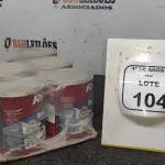 06 LATAS DE TINTA ACRÍLICA PREMIUM DE 800ML CADA NA COR BASE PASTEL. (NO ESTADO) ATENÇÃO! FAZER A VISITAÇÃO ANTES DE ARREMATAR, NÃO SABEMOS SE FUNCIONA, LEILÃO NÃO TEM GARANTIA E NEM DEVOLUÇÃO, SUJEITO A POSSÍVEIS AVARIAS VISÍVEIS/OCULTAS E/OU AUSÊNCIA DE COMPONENTES.