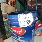 01 BALDE DE TINTA ACRÍLICA NA COR CÉU VERÃO FOSCO DE 18L MARCA DUCRYL. (NO ESTADO) ATENÇÃO! FAZER A VISITAÇÃO ANTES DE ARREMATAR, NÃO SABEMOS SE FUNCIONA, LEILÃO NÃO TEM GARANTIA E NEM DEVOLUÇÃO, SUJEITO A POSSÍVEIS AVARIAS VISÍVEIS/OCULTAS E/OU AUSÊNCIA DE COMPONENTES.