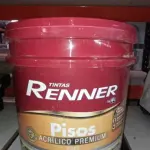 01 BALDE DE TINTA DE PISOS ACRÍLICO PREMIUM 18LNA COR VERMELHO SEGURANÇA FOSCO MARCA RENNER.  (NO ESTADO) ATENÇÃO! FAZER A VISITAÇÃO ANTES DE ARREMATAR, NÃO SABEMOS SE FUNCIONA, LEILÃO NÃO TEM GARANTIA E NEM DEVOLUÇÃO, SUJEITO A POSSÍVEIS AVARIAS VISÍVEIS/OCULTAS E/OU AUSÊNCIA DE COMPONENTES.