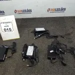 05 FONTES CONVERSOR/ADAPTADOR DE ENERGIA 12V. (NO ESTADO) ATENÇÃO! FAZER A VISITAÇÃO ANTES DE ARREMATAR, NÃO SABEMOS SE FUNCIONA, LEILÃO NÃO TEM GARANTIA E NEM DEVOLUÇÃO, SUJEITO A POSSÍVEIS AVARIAS VISÍVEIS/OCULTAS E/OU AUSÊNCIA DE COMPONENTES.