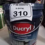 01 BALDE DE TINTA ACRÍLICA NA COR ROSA NUDE DE 18L MARCA DUCRYL. (NO ESTADO) ATENÇÃO! FAZER A VISITAÇÃO ANTES DE ARREMATAR, NÃO SABEMOS SE FUNCIONA, LEILÃO NÃO TEM GARANTIA E NEM DEVOLUÇÃO, SUJEITO A POSSÍVEIS AVARIAS VISÍVEIS/OCULTAS E/OU AUSÊNCIA DE COMPONENTES.