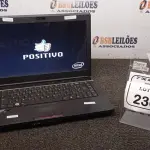 01 NOTEBOOK MARCA POSITIVO SEM FONTE. (NO ESTADO) ATENÇÃO! FAZER A VISITAÇÃO ANTES DE ARREMATAR, NÃO SABEMOS SE FUNCIONA, LEILÃO NÃO TEM GARANTIA E NEM DEVOLUÇÃO, SUJEITO A POSSÍVEIS AVARIAS VISÍVEIS/OCULTAS E/OU AUSÊNCIA DE COMPONENTES.
