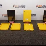 04 TABLETS SEM FONTE. (NO ESTADO) ATENÇÃO! FAZER A VISITAÇÃO ANTES DE ARREMATAR, NÃO SABEMOS SE FUNCIONA, LEILÃO NÃO TEM GARANTIA E NEM DEVOLUÇÃO, SUJEITO A POSSÍVEIS AVARIAS VISÍVEIS/OCULTAS E/OU AUSÊNCIA DE COMPONENTES.