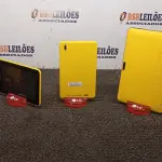 04 TABLETS SEM FONTE. (NO ESTADO) ATENÇÃO! FAZER A VISITAÇÃO ANTES DE ARREMATAR, NÃO SABEMOS SE FUNCIONA, LEILÃO NÃO TEM GARANTIA E NEM DEVOLUÇÃO, SUJEITO A POSSÍVEIS AVARIAS VISÍVEIS/OCULTAS E/OU AUSÊNCIA DE COMPONENTES.