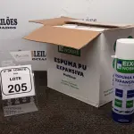 12 UNIDADES DE ESPUMA PU EXPANSIVA MULTIUSO DE 500ML CADA MARCA EIXO NOBRE. (NO ESTADO) ATENÇÃO! FAZER A VISITAÇÃO ANTES DE ARREMATAR, NÃO SABEMOS SE FUNCIONA, LEILÃO NÃO TEM GARANTIA E NEM DEVOLUÇÃO, SUJEITO A POSSÍVEIS AVARIAS VISÍVEIS/OCULTAS E/OU AUSÊNCIA DE COMPONENTES.