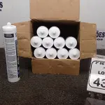 12 BISNAGAS DE ADESIVO SILICONE PRETO 280G CADA MARCA TEK BOND. (NO ESTADO) ATENÇÃO! FAZER A VISITAÇÃO ANTES DE ARREMATAR, NÃO SABEMOS SE FUNCIONA, LEILÃO NÃO TEM GARANTIA E NEM DEVOLUÇÃO, SUJEITO A POSSÍVEIS AVARIAS VISÍVEIS/OCULTAS E/OU AUSÊNCIA DE COMPONENTES.