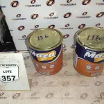 01 LATA DE ADESIVO DE CONTATO 2,80KG MARCA MAZA. (NO ESTADO) ATENÇÃO! FAZER A VISITAÇÃO ANTES DE ARREMATAR, NÃO SABEMOS SE FUNCIONA, LEILÃO NÃO TEM GARANTIA E NEM DEVOLUÇÃO, SUJEITO A POSSÍVEIS AVARIAS VISÍVEIS/OCULTAS E/OU AUSÊNCIA DE COMPONENTES.