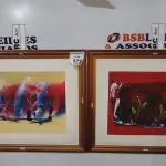02 QUADROS DE PINTURA DECORATIVO. (NO ESTADO) ATENÇÃO! FAZER A VISITAÇÃO ANTES DE ARREMATAR, NÃO SABEMOS SE FUNCIONA, LEILÃO NÃO TEM GARANTIA E NEM DEVOLUÇÃO, SUJEITO A POSSÍVEIS AVARIAS VISÍVEIS/OCULTAS E/OU AUSÊNCIA DE COMPONENTES.