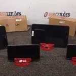 02 TABLETS E 02 CELULARES. (NO ESTADO) ATENÇÃO! FAZER A VISITAÇÃO ANTES DE ARREMATAR, NÃO SABEMOS SE FUNCIONA, LEILÃO NÃO TEM GARANTIA E NEM DEVOLUÇÃO, SUJEITO A POSSÍVEIS AVARIAS VISÍVEIS/OCULTAS E/OU AUSÊNCIA DE COMPONENTES.