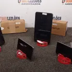 02 TABLETS E 02 CELULARES. (NO ESTADO) ATENÇÃO! FAZER A VISITAÇÃO ANTES DE ARREMATAR, NÃO SABEMOS SE FUNCIONA, LEILÃO NÃO TEM GARANTIA E NEM DEVOLUÇÃO, SUJEITO A POSSÍVEIS AVARIAS VISÍVEIS/OCULTAS E/OU AUSÊNCIA DE COMPONENTES.