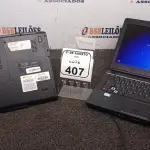 02 NOTEBOOKS PARA RETIRADA DE PEÇAS. (NO ESTADO) ATENÇÃO! FAZER A VISITAÇÃO ANTES DE ARREMATAR, NÃO SABEMOS SE FUNCIONA, LEILÃO NÃO TEM GARANTIA E NEM DEVOLUÇÃO, SUJEITO A POSSÍVEIS AVARIAS VISÍVEIS/OCULTAS E/OU AUSÊNCIA DE COMPONENTES.