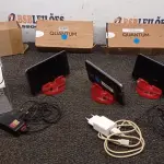 03 CELULARES MARCA QUANTUM. (NO ESTADO) ATENÇÃO! FAZER A VISITAÇÃO ANTES DE ARREMATAR, NÃO SABEMOS SE FUNCIONA, LEILÃO NÃO TEM GARANTIA E NEM DEVOLUÇÃO, SUJEITO A POSSÍVEIS AVARIAS VISÍVEIS/OCULTAS E/OU AUSÊNCIA DE COMPONENTES.