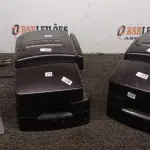 02 IMPRESSORAS TÉRMICAS. (NO ESTADO) ATENÇÃO! FAZER A VISITAÇÃO ANTES DE ARREMATAR, NÃO SABEMOS SE FUNCIONA, LEILÃO NÃO TEM GARANTIA E NEM DEVOLUÇÃO, SUJEITO A POSSÍVEIS AVARIAS VISÍVEIS/OCULTAS E/OU AUSÊNCIA DE COMPONENTES.