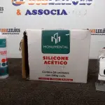 24 UNIDADES DE SILICONE ACÉTICO INCOLOR COM 240G CADA MARCA MONUMENTAL. (NO ESTADO) ATENÇÃO! FAZER A VISITAÇÃO ANTES DE ARREMATAR, NÃO SABEMOS SE FUNCIONA, LEILÃO NÃO TEM GARANTIA E NEM DEVOLUÇÃO, SUJEITO A POSSÍVEIS AVARIAS VISÍVEIS/OCULTAS E/OU AUSÊNCIA DE COMPONENTES.