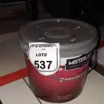 01 BALDE DE TINTA PVA NA COR BRANCA DE 14L MARCA MISTERLAR. (NO ESTADO) ATENÇÃO! FAZER A VISITAÇÃO ANTES DE ARREMATAR, NÃO SABEMOS SE FUNCIONA, LEILÃO NÃO TEM GARANTIA E NEM DEVOLUÇÃO, SUJEITO A POSSÍVEIS AVARIAS VISÍVEIS/OCULTAS E/OU AUSÊNCIA DE COMPONENTES.