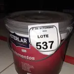 01 BALDE DE TINTA PVA NA COR BRANCA DE 14L MARCA MISTERLAR. (NO ESTADO) ATENÇÃO! FAZER A VISITAÇÃO ANTES DE ARREMATAR, NÃO SABEMOS SE FUNCIONA, LEILÃO NÃO TEM GARANTIA E NEM DEVOLUÇÃO, SUJEITO A POSSÍVEIS AVARIAS VISÍVEIS/OCULTAS E/OU AUSÊNCIA DE COMPONENTES.