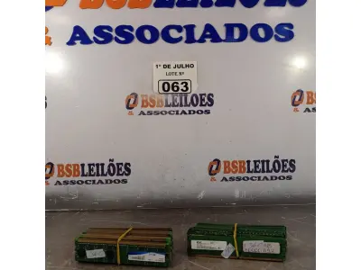 LOTE 063 - 01 LOTE COM VÁRIAS MEMORIAS PARA PC MARCAS E MODELOS DIVERSOS. (NO ESTADO, LEILÃO NÃO TEM GARANTIA E NEM DEVOLUÇÃO, SUJEITO A POSSÍVEIS AVARIAS VISÍVEIS/OCULTAS E/OU AUSÊNCIA DE COMPONENTES).