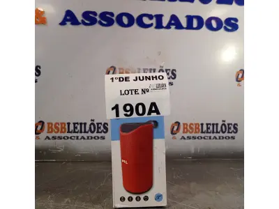 LOTE 190 - 01 CAIXA DE SOM BLUETOOTH ML MODELO ML-113. (NO ESTADO, LEILÃO NÃO TEM GARANTIA E NEM DEVOLUÇÃO, SUJEITO A POSSÍVEIS AVARIAS VISÍVEIS/OCULTAS E/OU AUSÊNCIA DE COMPONENTES).