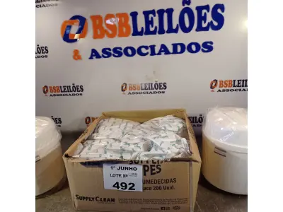LOTE 492 - 02 FRASQUEIRAS SUPPLY CLEAN COM 04 REFIS. (NO ESTADO, LEILÃO NÃO TEM GARANTIA E NEM DEVOLUÇÃO, SUJEITO A POSSÍVEIS AVARIAS VISÍVEIS/OCULTAS E/OU AUSÊNCIA DE COMPONENTES).
