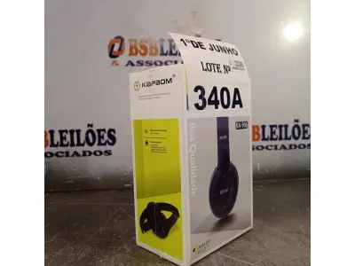 LOTE 340 - 01 FONE DE OUVIDO HEADPHONE ESTÉREO MODELO KA-916. (NO ESTADO, LEILÃO NÃO TEM GARANTIA E NEM DEVOLUÇÃO, SUJEITO A POSSÍVEIS AVARIAS VISÍVEIS/OCULTAS E/OU AUSÊNCIA DE COMPONENTES).