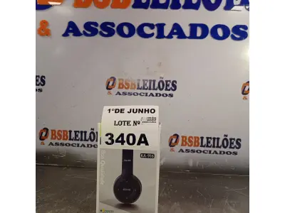 LOTE 340 - 01 FONE DE OUVIDO HEADPHONE ESTÉREO MODELO KA-916. (NO ESTADO, LEILÃO NÃO TEM GARANTIA E NEM DEVOLUÇÃO, SUJEITO A POSSÍVEIS AVARIAS VISÍVEIS/OCULTAS E/OU AUSÊNCIA DE COMPONENTES).