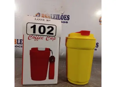 LOTE 102 - 01 COPO TÉRMICO PARA CAFÉ. (NO ESTADO, LEILÃO NÃO TEM GARANTIA E NEM DEVOLUÇÃO, SUJEITO A POSSÍVEIS AVARIAS VISÍVEIS/OCULTAS E/OU AUSÊNCIA DE COMPONENTES).