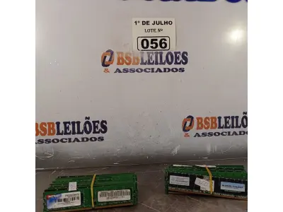 LOTE 056 - 01 LOTE COM VÁRIAS MEMORIAS PARA PC MARCAS E MODELOS DIVERSOS. (NO ESTADO, LEILÃO NÃO TEM GARANTIA E NEM DEVOLUÇÃO, SUJEITO A POSSÍVEIS AVARIAS VISÍVEIS/OCULTAS E/OU AUSÊNCIA DE COMPONENTES).
