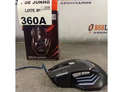 LOTE 360 - 01 MOUSE GAMER. (NO ESTADO, LEILÃO NÃO TEM GARANTIA E NEM DEVOLUÇÃO, SUJEITO A POSSÍVEIS AVARIAS VISÍVEIS/OCULTAS E/OU AUSÊNCIA DE COMPONENTES).