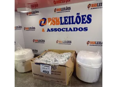 LOTE 492 - 02 FRASQUEIRAS SUPPLY CLEAN COM 04 REFIS. (NO ESTADO, LEILÃO NÃO TEM GARANTIA E NEM DEVOLUÇÃO, SUJEITO A POSSÍVEIS AVARIAS VISÍVEIS/OCULTAS E/OU AUSÊNCIA DE COMPONENTES).