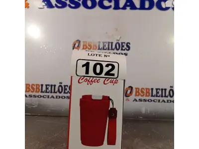 LOTE 102 - 01 COPO TÉRMICO PARA CAFÉ. (NO ESTADO, LEILÃO NÃO TEM GARANTIA E NEM DEVOLUÇÃO, SUJEITO A POSSÍVEIS AVARIAS VISÍVEIS/OCULTAS E/OU AUSÊNCIA DE COMPONENTES).