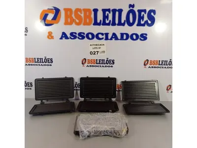 LOTE 027 - 04 CONJUNTOS DE CHAPA DE AQUECIMENTO DO GRILL MONDIAL. (NO ESTADO, NÃO SABEMOS SE FUNCIONA. LEILÃO NÃO TEM GARANTIA E NEM DEVOLUÇÃO).