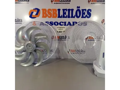 LOTE 149 - 01 CONJUNTO DO VENTILADOR MONDIAL GRADE, HÉLICE E BASE. (NO ESTADO, NÃO SABEMOS SE FUNCIONA. LEILÃO NÃO TEM GARANTIA E NEM DEVOLUÇÃO).