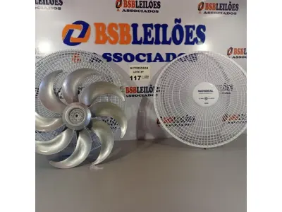 LOTE 117 - 01 CONJUNTO DO VENTILADOR MONDIAL GRADE, HÉLICE E BASE. (NO ESTADO, NÃO SABEMOS SE FUNCIONA. LEILÃO NÃO TEM GARANTIA E NEM DEVOLUÇÃO).