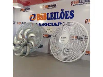 LOTE 117 - 01 CONJUNTO DO VENTILADOR MONDIAL GRADE, HÉLICE E BASE. (NO ESTADO, NÃO SABEMOS SE FUNCIONA. LEILÃO NÃO TEM GARANTIA E NEM DEVOLUÇÃO).