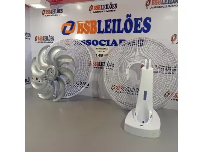 LOTE 149 - 01 CONJUNTO DO VENTILADOR MONDIAL GRADE, HÉLICE E BASE. (NO ESTADO, NÃO SABEMOS SE FUNCIONA. LEILÃO NÃO TEM GARANTIA E NEM DEVOLUÇÃO).