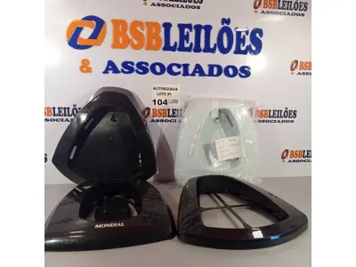 LOTE 104 - 04 PEÇAS DA BASE DO VENTILADOR MONDIAL 40CM. (NO ESTADO, NÃO SABEMOS SE FUNCIONA. LEILÃO NÃO TEM GARANTIA E NEM DEVOLUÇÃO).
