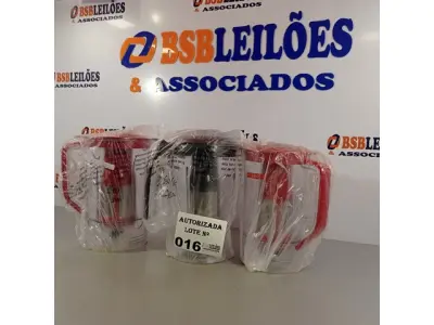 LOTE 016 - 03 COPOS DE LIQUIDIFICADORES MONDIAL MODELOS L66/60, L900, L99. (NO ESTADO, NÃO SABEMOS SE FUNCIONA. LEILÃO NÃO TEM GARANTIA E NEM DEVOLUÇÃO).