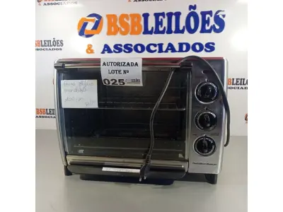 LOTE 025 - 01 FORNO ELÉTRICO MARCA MONDIAL. (NO ESTADO, NÃO SABEMOS SE FUNCIONA. LEILÃO NÃO TEM GARANTIA E NEM DEVOLUÇÃO).