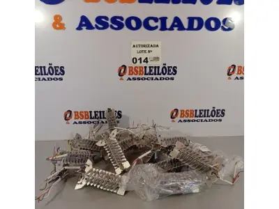LOTE 014 - 01 LOTE COM VÁRIAS UNIDADES DE RESISTÊNCIAS DE SECADOR DE CABELO. (NO ESTADO, NÃO SABEMOS SE FUNCIONA. LEILÃO NÃO TEM GARANTIA E NEM DEVOLUÇÃO).
