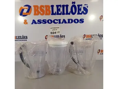 LOTE 024 - 03 COPOS DE LIQUIDIFICADOR CADENCE. (NO ESTADO, NÃO SABEMOS SE FUNCIONA. LEILÃO NÃO TEM GARANTIA E NEM DEVOLUÇÃO).
