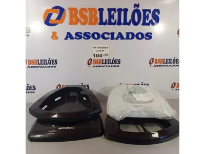 LOTE 104 - 04 PEÇAS DA BASE DO VENTILADOR MONDIAL 40CM. (NO ESTADO, NÃO SABEMOS SE FUNCIONA. LEILÃO NÃO TEM GARANTIA E NEM DEVOLUÇÃO).