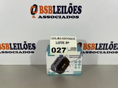 LOTE 027 - 01 CAIXA DE SOM PORTATIL BLUETOOTH (NO ESTADO, NÃO SABEMOS SE FUNCIONA. LEILÃO NÃO TEM GARANTIA E NEM DEVOLUÇÃO)