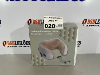LOTE 020 - 01 ALMOFADA ELETRICA PARA MASSAGEM (NO ESTADO, NÃO SABEMOS SE FUNCIONA. LEILÃO NÃO TEM GARANTIA E NEM DEVOLUÇÃO)