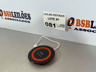 LOTE 081 - 01 CARREGADOR POR INDUÇÃO (NO ESTADO, NÃO SABEMOS SE FUNCIONA. LEILÃO NÃO TEM GARANTIA E NEM DEVOLUÇÃO)