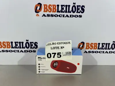 LOTE 075 - 01 CAIXA DE SOM BLUETOOTH NA COR VERMELHA