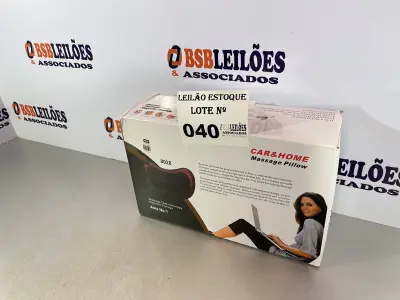 LOTE 040 - 01 ALMOFADA MASSAGEADORA ELETRICA COM AQUECIMENTO EMBUTIDO (NO ESTADO, NÃO SABEMOS SE FUNCIONA. LEILÃO NÃO TEM GARANTIA E NEM DEVOLUÇÃO)