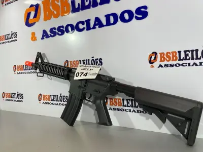 LOTE 074 - 01 METRALHADORA AIRSOFT (NO ESTADO, NÃO SABEMOS SE FUNCIONA. LEILÃO NÃO TEM GARANTIA E NEM DEVOLUÇÃO)